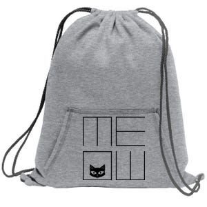 Modern Meow  Sweatshirt Cinch Pack Bag