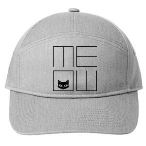 Modern Meow  7-Panel Snapback Hat