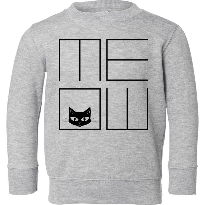 Modern Meow  Toddler Sweatshirt