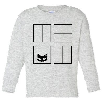 Modern Meow  Toddler Long Sleeve Shirt