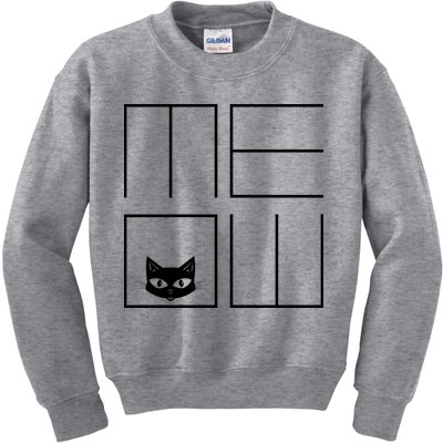 Modern Meow  Kids Sweatshirt