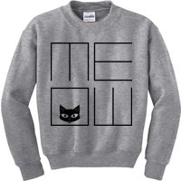 Modern Meow  Kids Sweatshirt