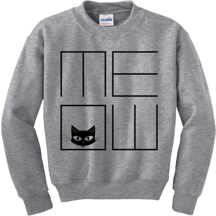 Modern Meow  Kids Sweatshirt