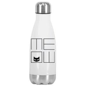 Modern Meow  Stainless Steel Insulated Water Bottle