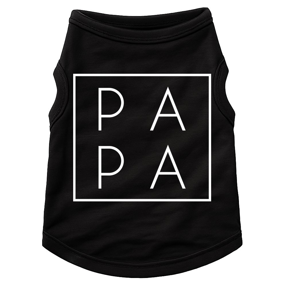 Modern PA PA Papa Father logo Doggie Tank
