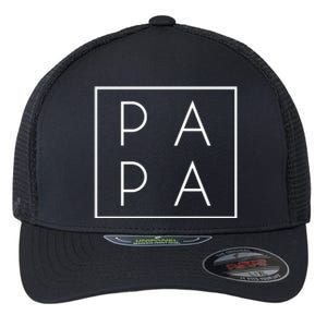 Modern PA PA Papa Father logo Flexfit Unipanel Trucker Cap