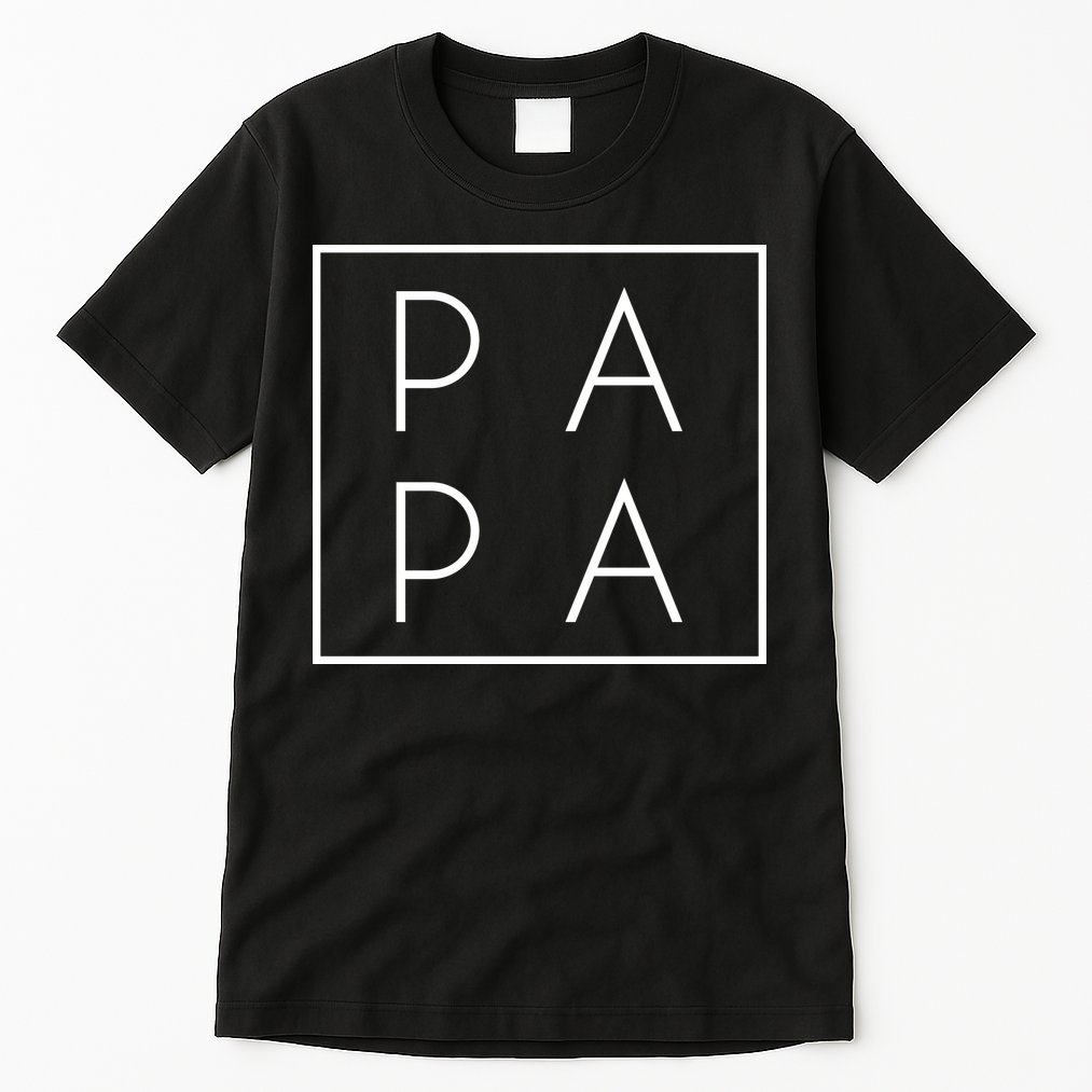 Modern PA PA Papa Father logo Tall T-Shirt