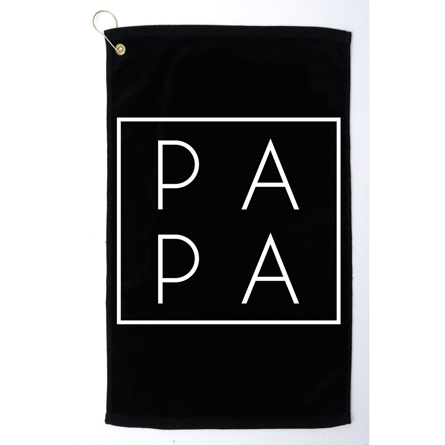 Modern PA PA Papa Father logo Golf Towel