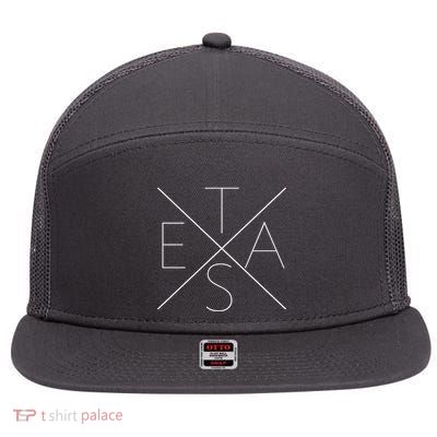 Modern Texas  7 Panel Mesh Trucker Snapback Hat