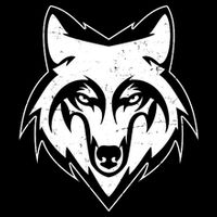 Modern Wolf Face Symbol Impact Tech Backpack
