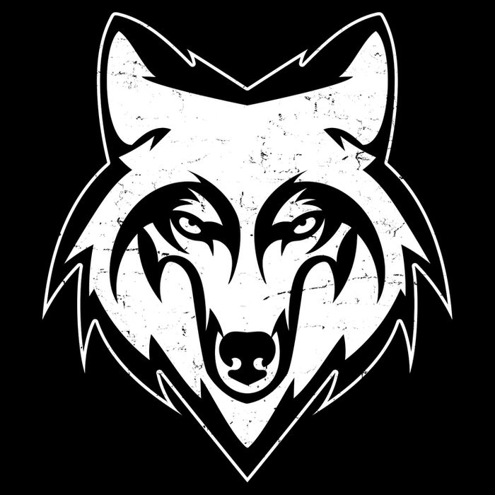 Modern Wolf Face Symbol Impact Tech Backpack