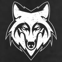 Modern Wolf Face Symbol Adult Drive Performance Visor