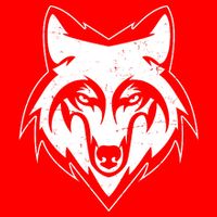 Modern Wolf Face Symbol 16 in Basic Backpack