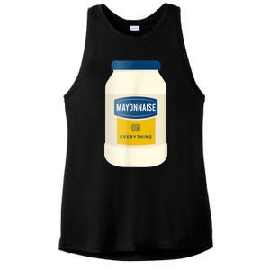 Mayonnaise On Everything Mayo Lover Funny Condiment Fan Ladies PosiCharge Tri-Blend Wicking Tank