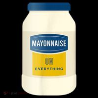 Mayonnaise On Everything Mayo Lover Funny Condiment Fan Performance Shirt