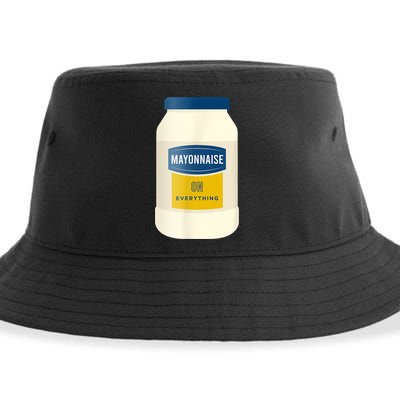 Mayonnaise On Everything Mayo Lover Funny Condiment Fan Sustainable Bucket Hat