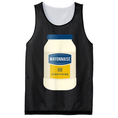 Mayonnaise On Everything Mayo Lover Funny Condiment Fan Mesh Reversible Basketball Jersey Tank