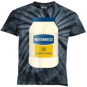 Mayonnaise On Everything Mayo Lover Funny Condiment Fan Kids Tie-Dye T-Shirt