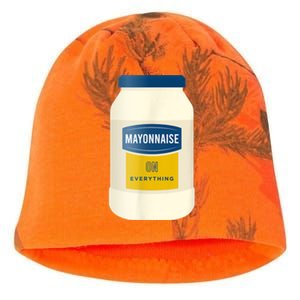 Mayonnaise On Everything Mayo Lover Funny Condiment Fan Kati - Camo Knit Beanie