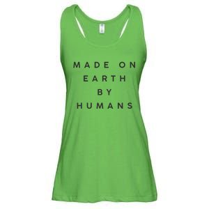 Made On Earth By Humans Ladies Essential Flowy Tank