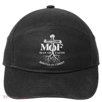 MOF Man of Faith Rooted In Christ 7-Panel Snapback Hat