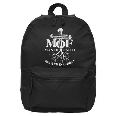 MOF Man of Faith Rooted In Christ 16 in Basic Backpack