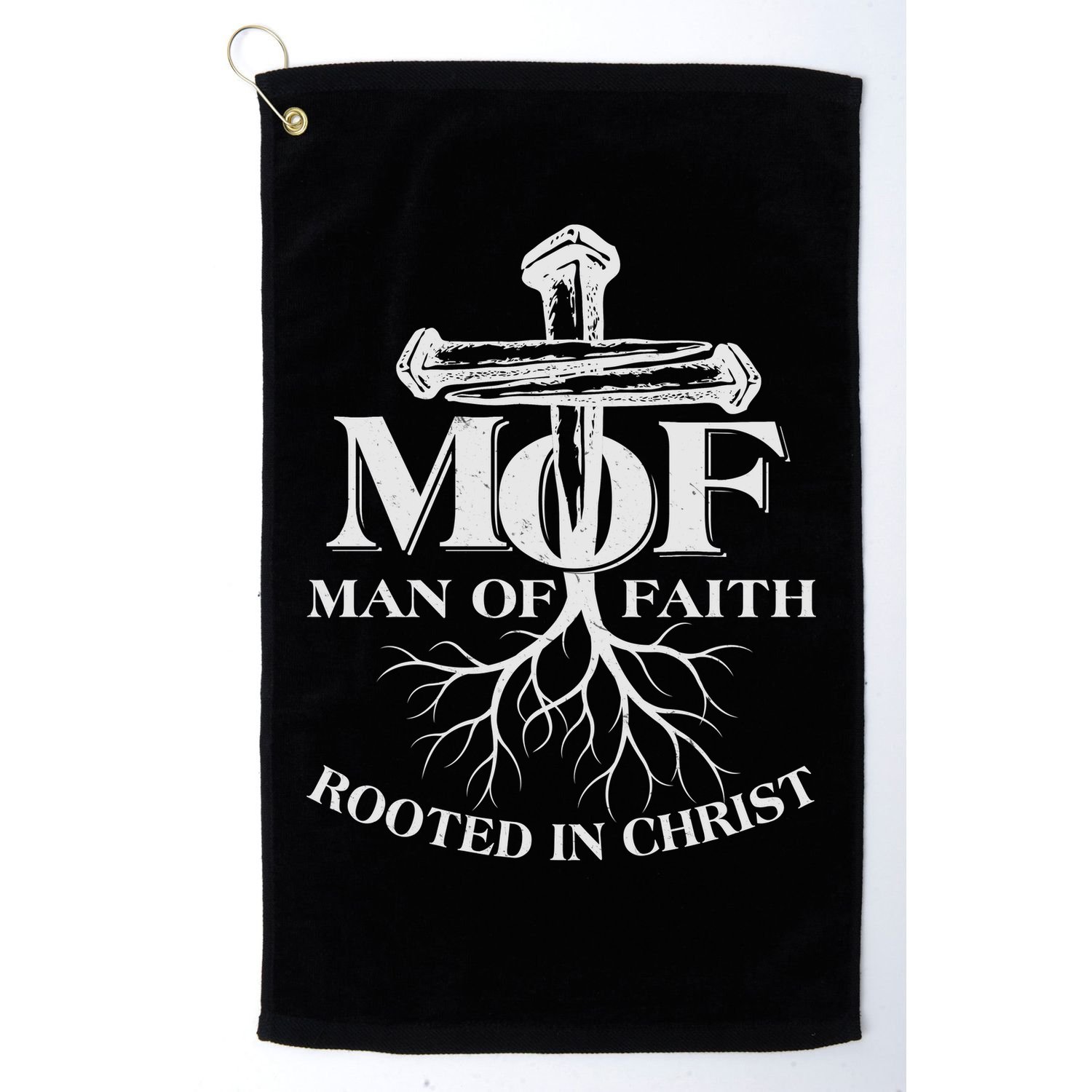 MOF Man of Faith Rooted In Christ Golf Towel