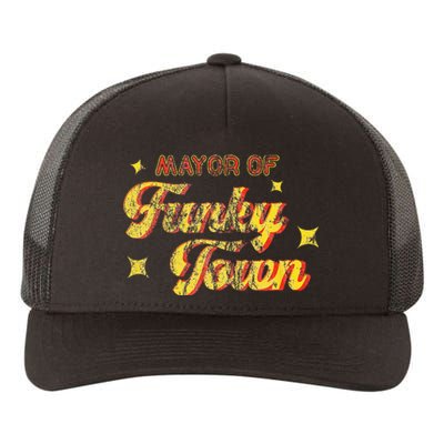 Mayor Of Funky Town 1970s Disco Funk 70s Retro Funk Yupoong Adult 5-Panel Trucker Hat