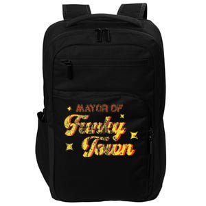 Mayor Of Funky Town 1970s Disco Funk 70s Retro Funk Impact Tech Backpack