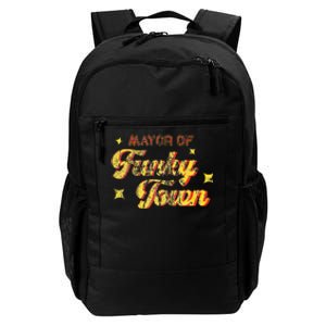 Mayor Of Funky Town 1970s Disco Funk 70s Retro Funk Daily Commute Backpack