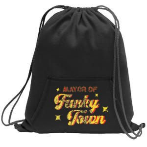 Mayor Of Funky Town 1970s Disco Funk 70s Retro Funk Sweatshirt Cinch Pack Bag