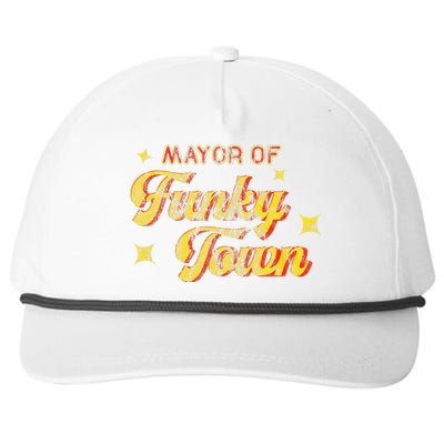 Mayor Of Funky Town 1970s Disco Funk 70s Retro Funk Snapback Five-Panel Rope Hat