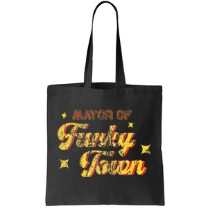 Mayor Of Funky Town 1970s Disco Funk 70s Retro Funk Tote Bag