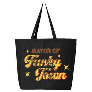 Mayor Of Funky Town 1970s Disco Funk 70s Retro Funk 25L Jumbo Tote