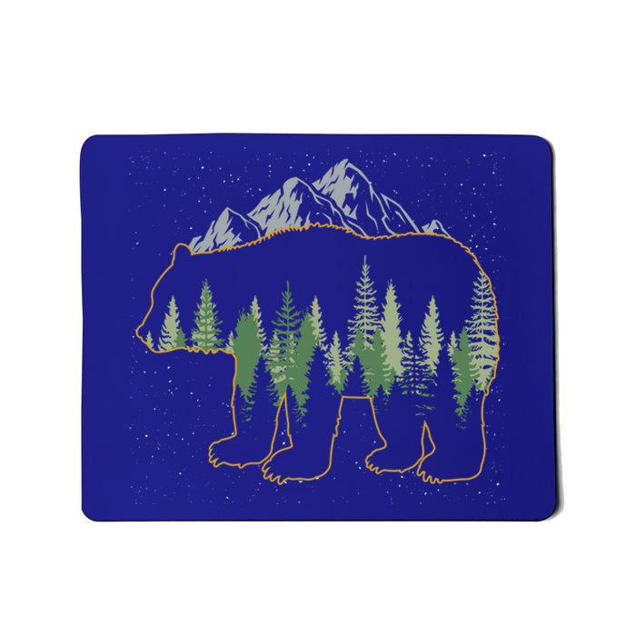 Mountain Outdoors Forest Animal Wildlife Nature Brown Bear Meaningful Gift Mousepad