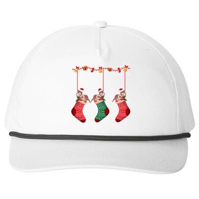 Matching Outfits For Holiday Party Otter Christmas Socks Meaningful Gift Snapback Five-Panel Rope Hat