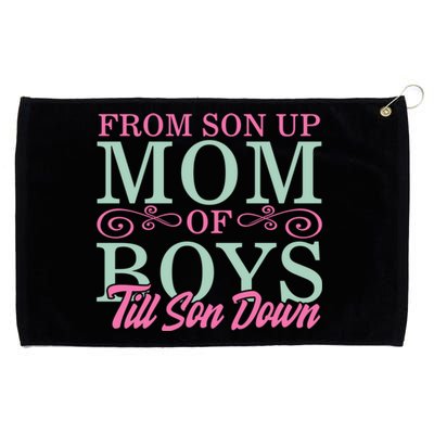 Mom Of From Son Up Till Down Mothers Day Mommy Mother Gift Grommeted Golf Towel