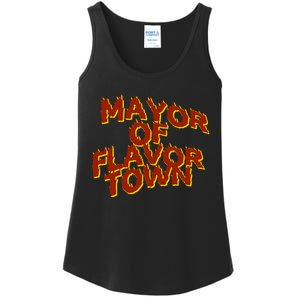 Mayor Of Flavor Town Ladies Essential Tank