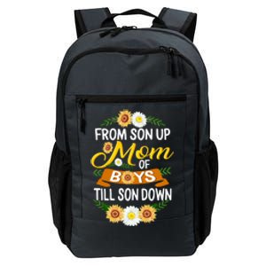 Mom Of From Son Up Till Down Mothers Day Mommy Mother Cute Gift Daily Commute Backpack