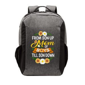 Mom Of From Son Up Till Down Mothers Day Mommy Mother Cute Gift Vector Backpack