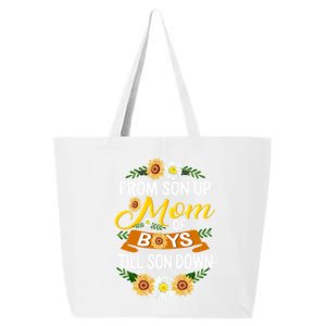 Mom Of From Son Up Till Down Mothers Day Mommy Mother Cute Gift 25L Jumbo Tote