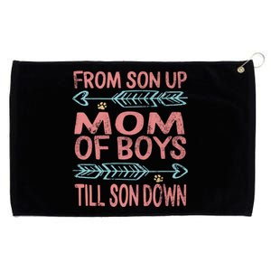 Mom Of From Son Up Till Down Mothers Day Mommy Mother Gift Grommeted Golf Towel