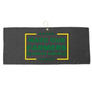 Make Our Farmers Great Again Large Microfiber Waffle Golf Towel