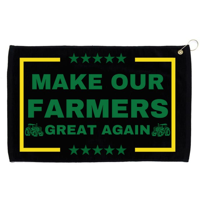 Make Our Farmers Great Again Grommeted Golf Towel