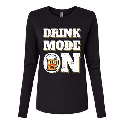 Mode On Funny Beer St Patrick's Day Ing Cool Gift Womens Cotton Relaxed Long Sleeve T-Shirt