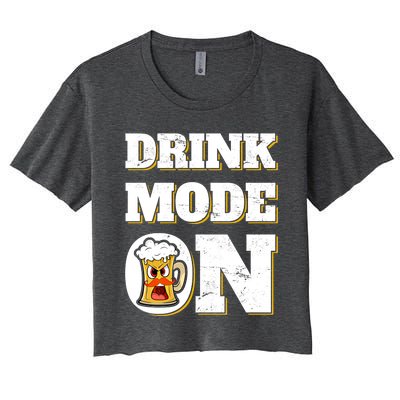 Mode On Funny Beer St Patrick's Day Ing Cool Gift Women's Crop Top Tee