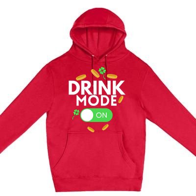 Mode On Funny St Patricks Day Irish Shamrock Cool Gift Premium Pullover Hoodie