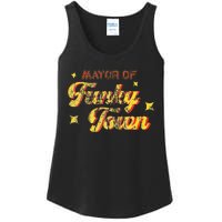 Mayor Of Funky Town 1970s Disco Funk 70s Retro Funk Ladies Essential Tank