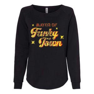 Mayor Of Funky Town 1970s Disco Funk 70s Retro Funk Womens California Wash Sweatshirt