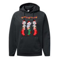 Matching Outfits for Holiday Party Elephant Christmas Socks Performance Fleece Hoodie